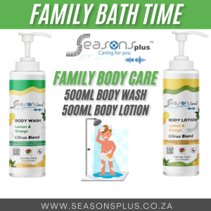 Family Bath Time Collection Body Wash + Body Lotion 500ml