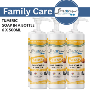Bar Soap in a bottle Tumeric 6X500ML